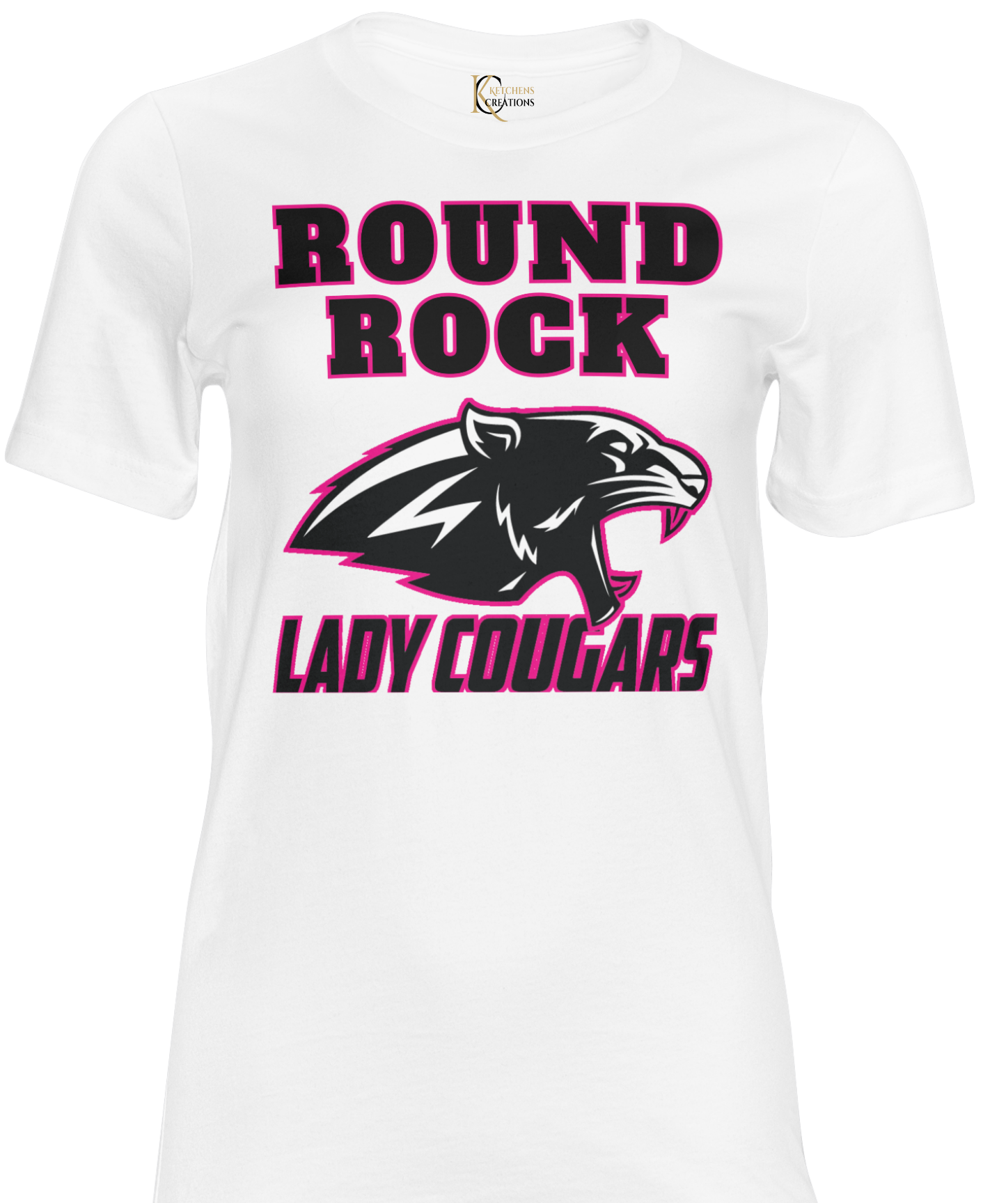 Round Rock Lady Cougar Soft Style Crew Neck