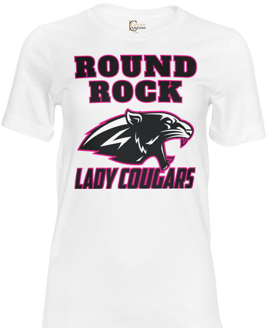 Round Rock Lady Cougar Soft Style Crew Neck