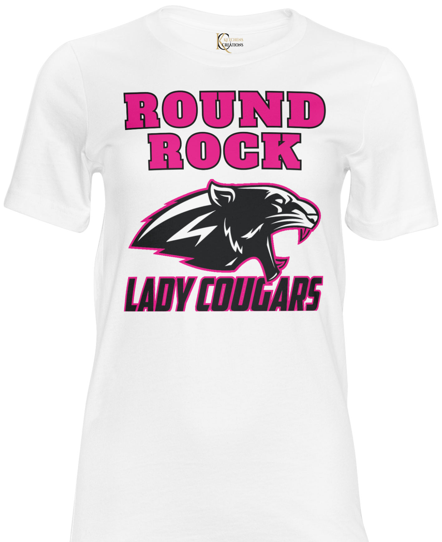 Round Rock Lady Cougar Soft Style Crew Neck