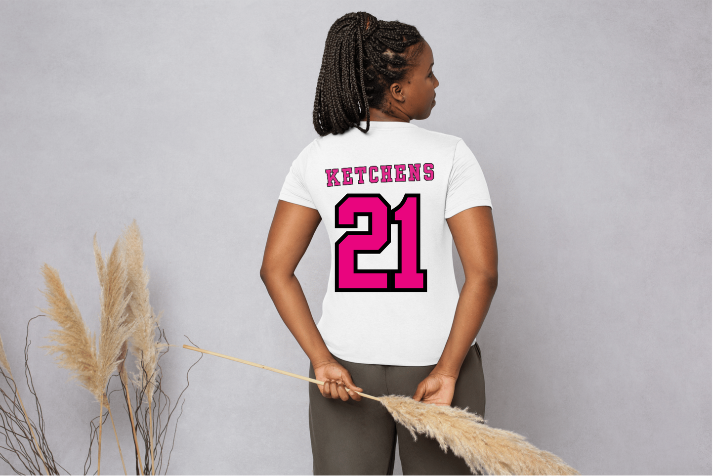 Trust the Process Dri Fit Crew Neck with Pink or Black Lettering