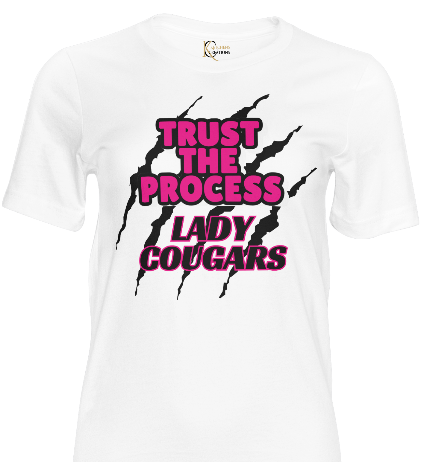 Trust the Process Soft Style Crew Neck with Pink or Black Lettering