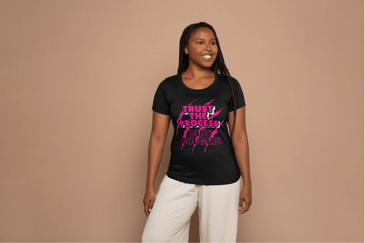 Trust the Process Dri Fit Crew Neck- Pink or Black Shirt