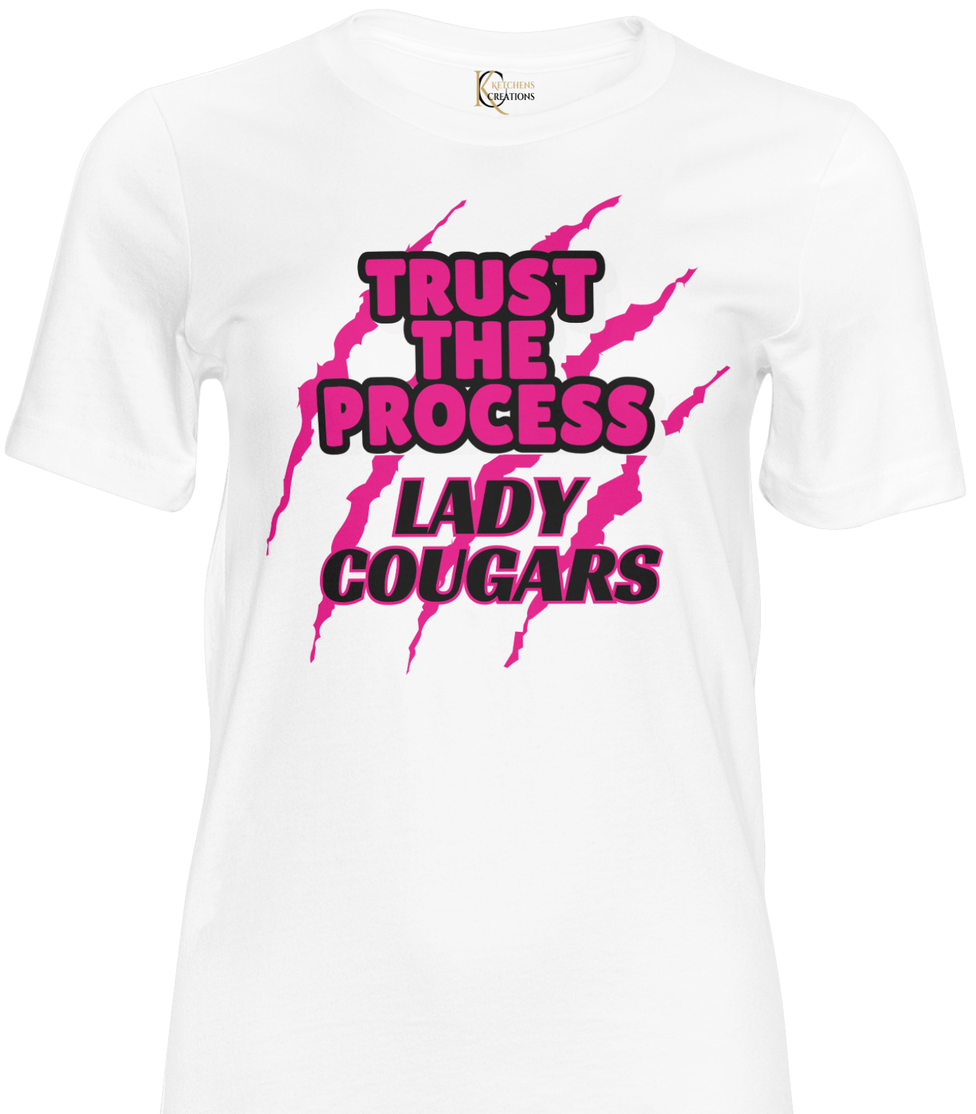 Trust the Process Soft Style Crew Neck with Pink or Black Lettering