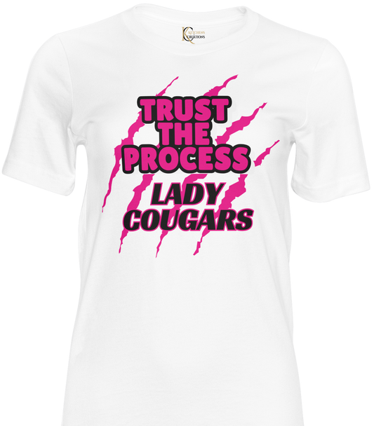 Trust the Process Soft Style Crew Neck with Pink or Black Lettering
