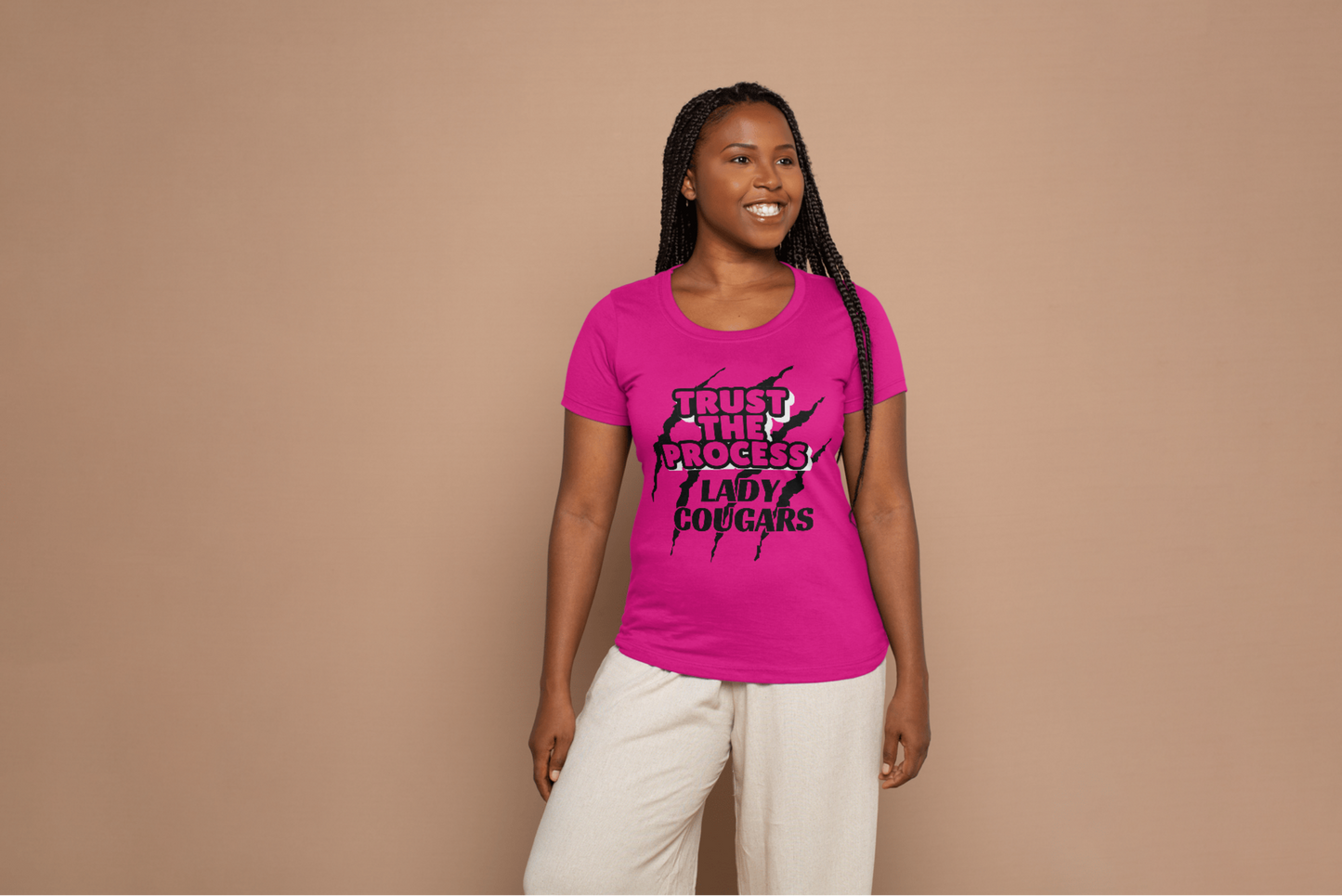 Trust the Process Dri Fit Crew Neck- Pink or Black Shirt